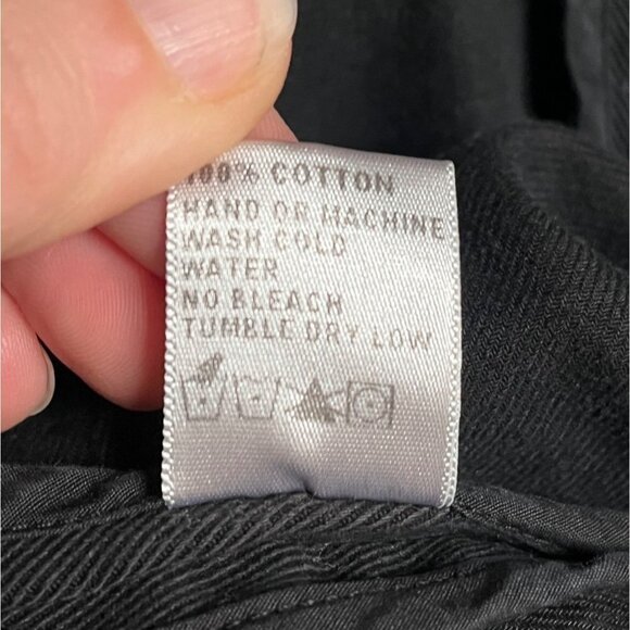 James Perse Workwear Black Tailored Denim Jacket Cargo Pockets Women's M - Picture 10 of 10